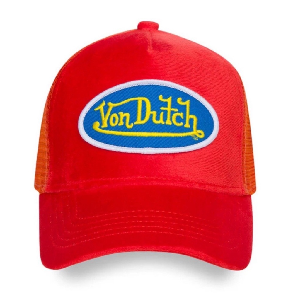 Von Dutch Velvet Trucker Hat